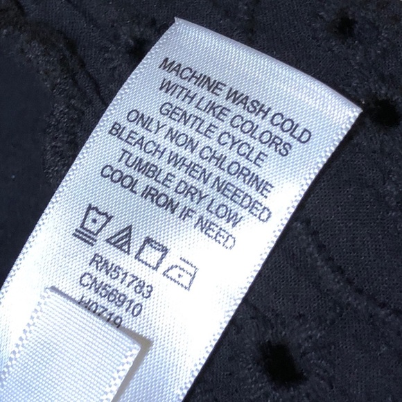 Maurices black “solid eyelet button down cami” - Picture 7 of 8